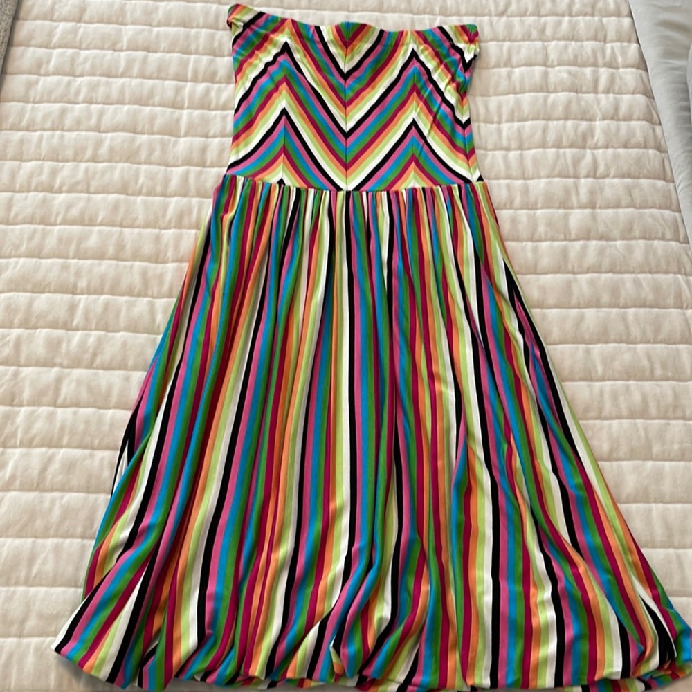 Strapless Midi Dress